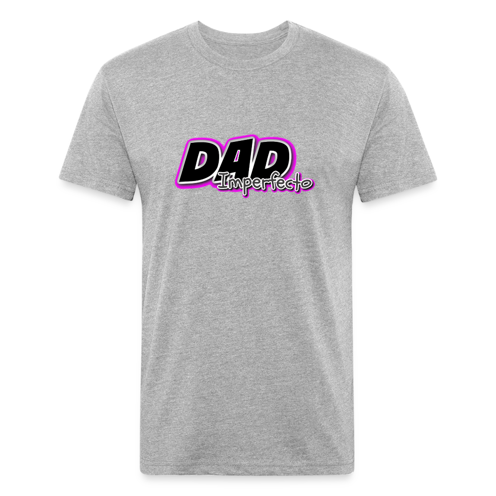 Dad Imperfecto - Fitted Cotton/Poly T-Shirt by Next Level - heather gray