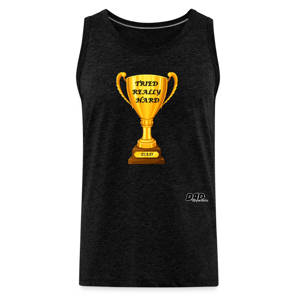 DAD PARTICIPATION TROPHY - Men’s Premium Tank - charcoal grey