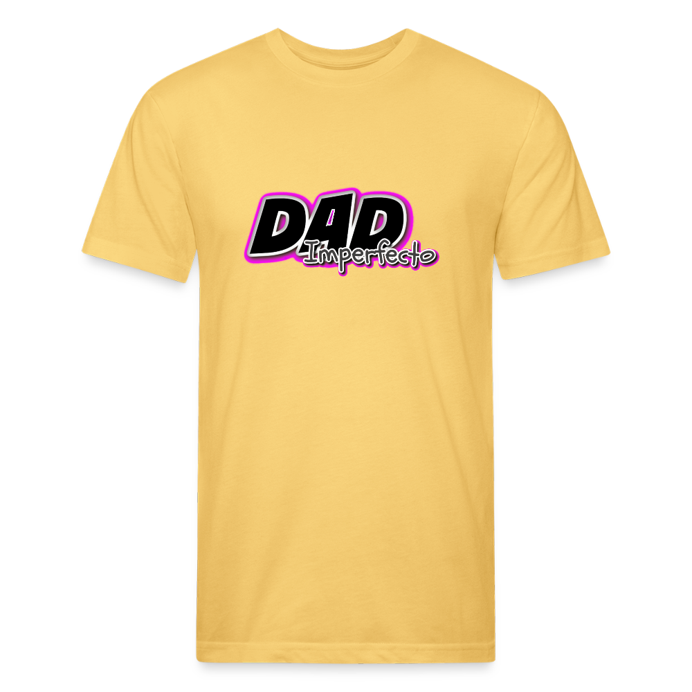 Dad Imperfecto - Fitted Cotton/Poly T-Shirt by Next Level - pastel yellow