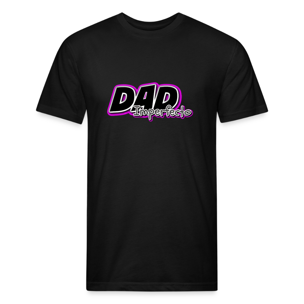 Dad Imperfecto - Fitted Cotton/Poly T-Shirt by Next Level - black