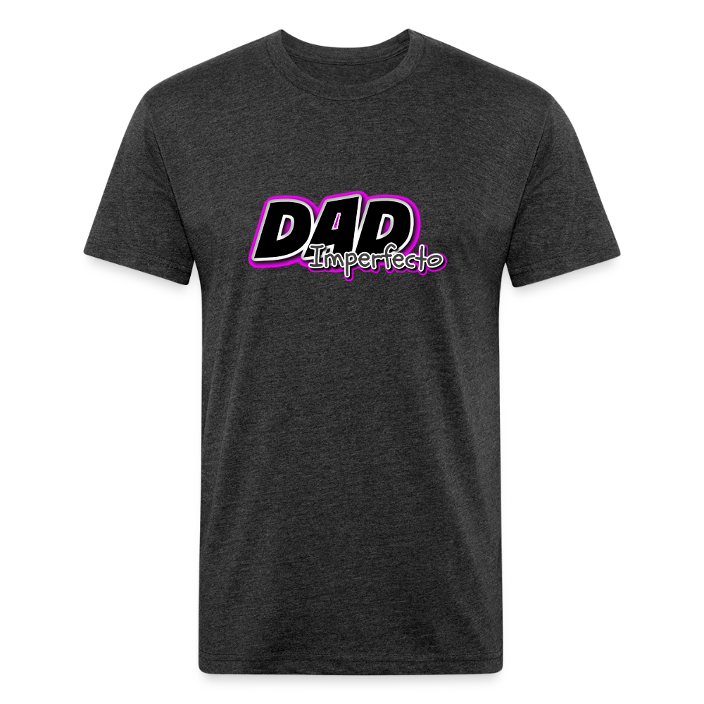 Dad Imperfecto - Fitted Cotton/Poly T-Shirt by Next Level - heather black