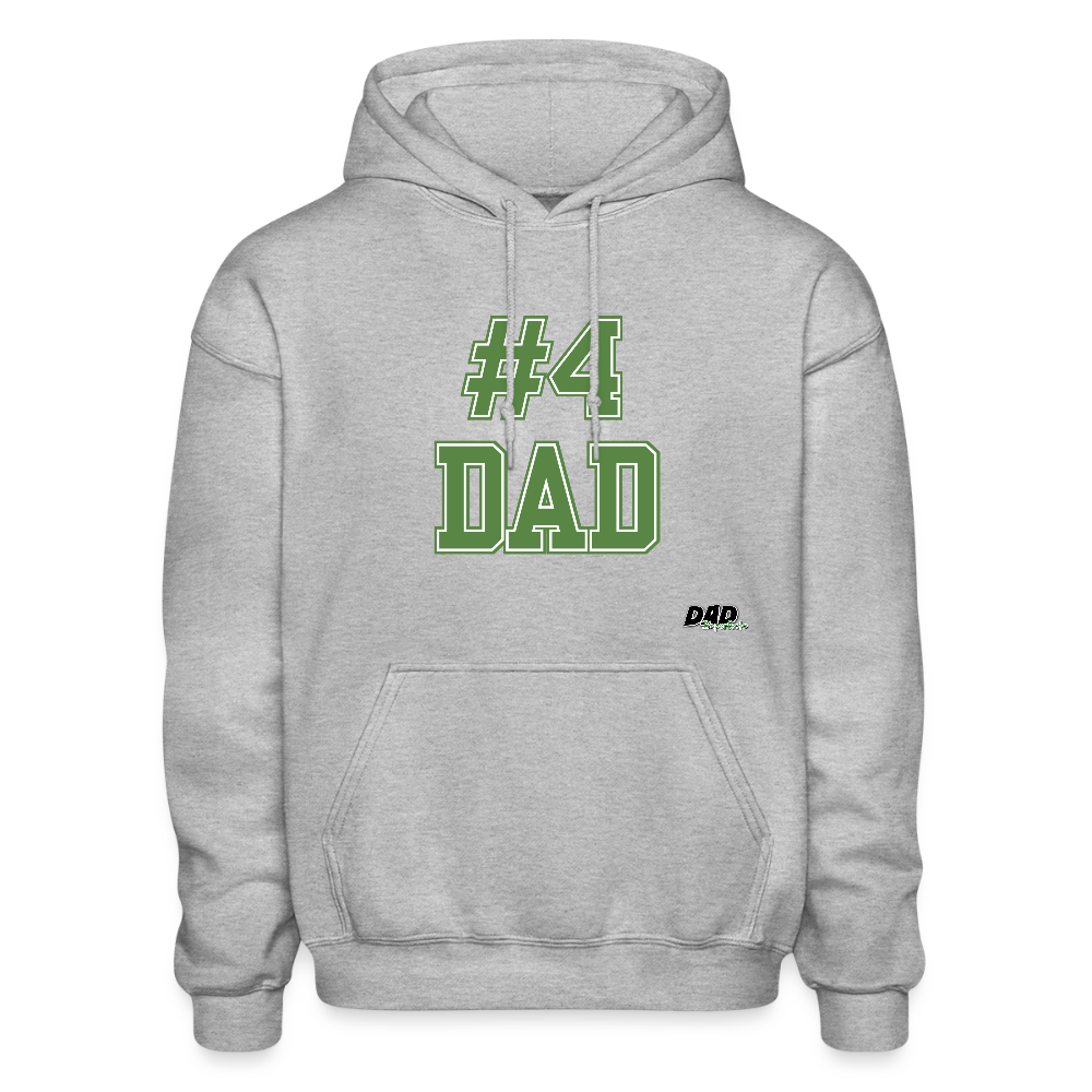 #4 DAD - Gildan Heavy Blend Adult Hoodie - heather gray