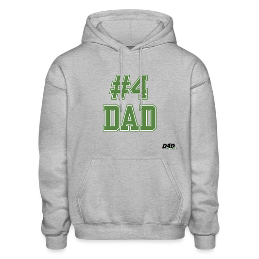 #4 DAD - Gildan Heavy Blend Adult Hoodie - heather gray